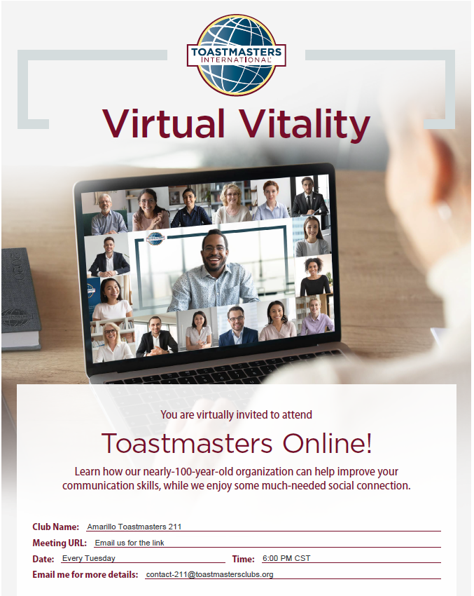 Come check us virtually! 